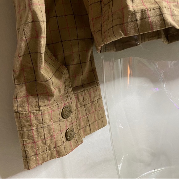 Bluenotes Plaid Utility Jacket Sz L zip up - Picture 10 of 14